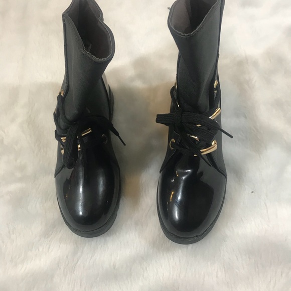 Shoes Gold Accented Black Boots Poshmark